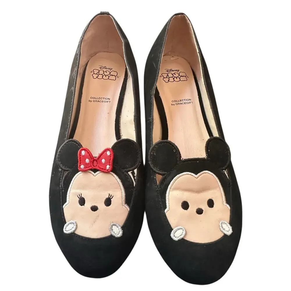Disney Tsum Tsum Minnie & Mickey Flats - Gracegift Collection Size 255 (US 8)